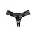 Chiqui Love All-Lace Crotchless Thong Panties One Size Crna