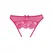 Expose Sheer Mesh Lace Panty sa Mašnom One Size Pink