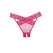 Dreamgirl Sheer Lace Crotchless Panty One Size - Elegant Eyelash Design