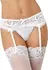 Dreamgirl Lace Garter Belt Diamond Black - Elegant Adjustable Accessory