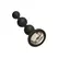 Booty Bling Silicone Beaded Plug Medium Black with Decorative Jewel