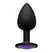 Booty Bling Spade Intimate Plug Small Black with Pastel Gem