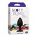 Booty Bling Spade Intimate Plug Small Black with Pastel Gem