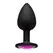 Booty Bling Spade Plug Small Black - Pastel Gem, Silicone, Safe Base