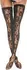 Leg Avenue Wet Look & Lace Thigh Highs Black One Size