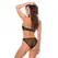 Rene Rofe Roxy Sheer Mesh Teddy Adjustable One Size Black