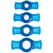 Doc Johnson TitanMen Tools Podesivi set prstenova crni 4kom TPR