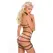 Dreamgirl Pleasure Plunge Wet Look haljina sa trakama One Size Crna