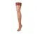 Kix'ies Claudia Thigh-High Stockings D Red Large Net Design