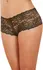 Dreamgirl Boyshorts L Black - Open Style, Soft Stretch Fabric