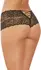 Dreamgirl Boyshorts L Black - Open Style, Soft Stretch Fabric
