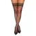 Kix'ies Sam Thigh-High Stockings D Black - No-Slip Silicone Band