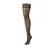 Kix'ies Sam Thigh-High Stockings B Size Black No-Slip Grip