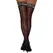Kix'ies Lois Thigh High Stockings Black D - Stay-Up Silicone Band