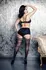 Kix'ies Lois Thigh High Stockings Black D - Stay-Up Silicone Band