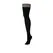 Kix'ies Dana Lynn Thigh-High Stockings D Black - Ribbed, Opaque, No-Slip
