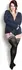 Kix'ies Dana Lynn Thigh-High Stockings B Black Opaque Ribbed Grip