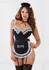 Dreamgirl French Maid Teddy with Apron & Headband One Size