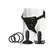 Doc Johnson Vac-U-Lock Dual Density ULTRASKYN strap-on set 3 dodatka
