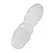 Doc Johnson Double Up Frosted dvostrani dodatak sa utikačem, providni