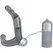 Doc Johnson Charcoal Curve Prostate Wand - 4-Speed, Waterproof, Flexible