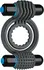Doc Johnson Double Vibrating Silicone Ring Black - Dual Motor System