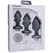 Doc Johnson A-Play Silicone Plug Training Set 3 Sizes Black