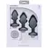 Doc Johnson A-Play Silicone Plug Training Set 3 Sizes Black