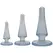 Doc Johnson Crystal Jellies Anal Trainer Kit Clear 3-Piece Set