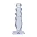 Doc Johnson Crystal Jellies Analni čep 12 cm - Meki stepenasti oblik, Providni