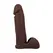 Doc Johnson ULTRASKYN 20cm Intimate Model with Suction Cup Chocolate