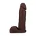 Doc Johnson ULTRASKYN 20cm Intimate Model with Suction Cup Chocolate