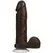 Doc Johnson Vac-U-Lock 8'' Chocolate - Modular Intimate Model with Suction Base