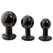 Doc Johnson Round Plug Sil-A-Gel Petite Intimate Trainer Black