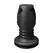 Doc Johnson The Stretch Medium Open-Tunnel Silicone Plug Black 3.5in
