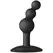 Doc Johnson The Minis Bubble Plug Medium - Flexible Silicone, Black