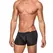 Male Power Seamless Sleek Mini Shorts M Black - Low Waist, High-Cut Design