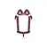 Male Power Elastic Harness Red - Adjustable Straps & Metal Studs, One Size