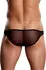 Male Power Euro Male Mesh Ultra Low-Rise Bikini XL Black
