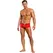 Male Power Nylon Spandeks Rastegljivi Mini Sorts sa Prednjim Rajfesluom L/XL Crveni