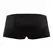 Male Power Nylon Spandex Mini Shorts S/M Black with Front Zipper