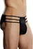 Male Power Cage Brief L/XL Black - Elastic Support Underwear