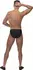 Male Power Nylon Spandex Pouchless Brief Black One Size Modern Fit