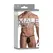 Male Power Nylon Spandex G-String Black with Front O-Ring, One Size