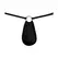 Male Power Nylon Spandex G-String Black with Front O-Ring, One Size