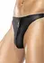 Male Power Nylon Spandex Zipper Thong S/M Black Comfort Fit Pouch