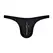 Male Power Zipper Thong L/XL Black - Comfort Fit Nylon Spandex Underwear