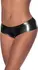 Magic Silk Low Rise Split Front Boyshort L/XL Black - Comfort Fit