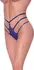 Magic Silk Exposed Strappy Lace Panty L/XL Blueberry Cut-Out Design