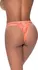 Magic Silk Exposed Cheeky Panty S/M Vibrant Orange Mesh Design